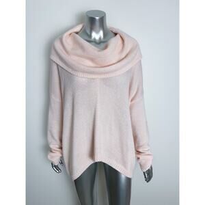 Express Sweater Oversized Slouchy Relaxed Fit Light Pink Knit M/L
